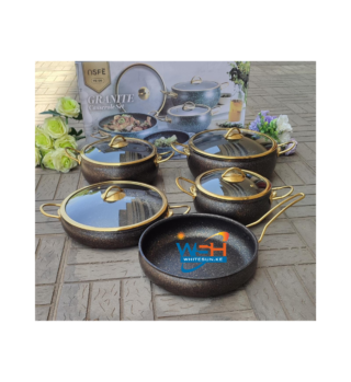 9PCS GRANITE COATING KITCHEN COOKWARE SET