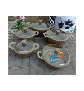 Bosch 5 Pcs Cookware With Silicon Lid Covers