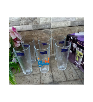 The Dream Series Water Juice Drinking Glass Set 6Pcs 410ml Rocks Tumbler Set