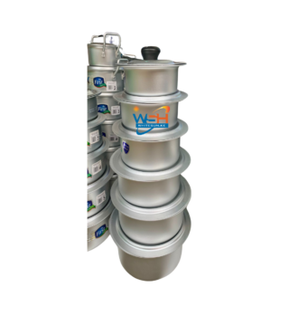 6pcs heavy duty aluminum sufuria set