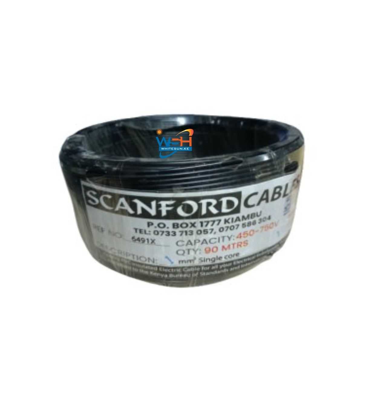 Scanford 1.5mm Single Core Black