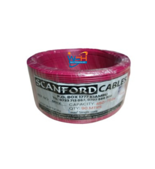 Scanford 1mm Single Core Red