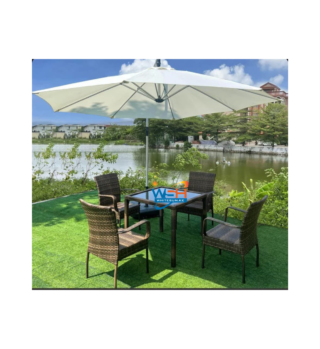 Outdoor Garden Parasols Garden Umbrella Parasol, 2.7M Tilting Parasols With Crank Handle, Adjustable Tilt Mechanism, Uv Protection, For Outdoor Balcon