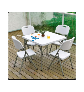 Industrial Cafeteria Folding Table and Folding Chairs