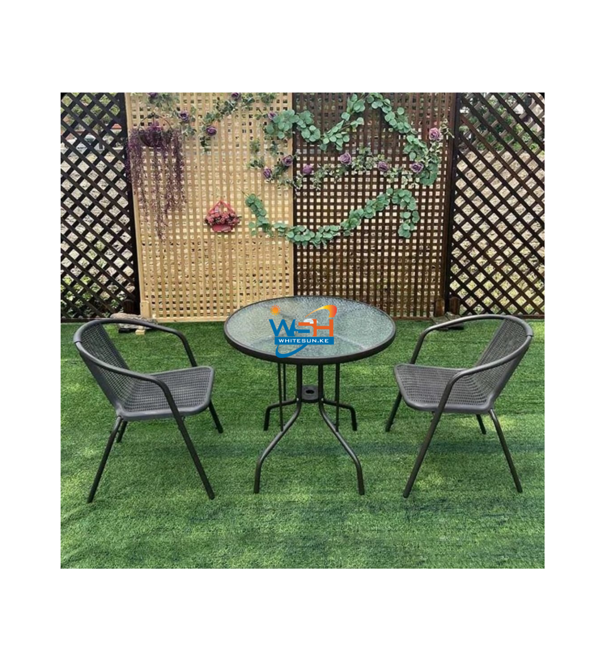 Outdoor table and chair outdoor cane chair leisure folding family open-air courtyard iron small cane chair stalls outdoor table
