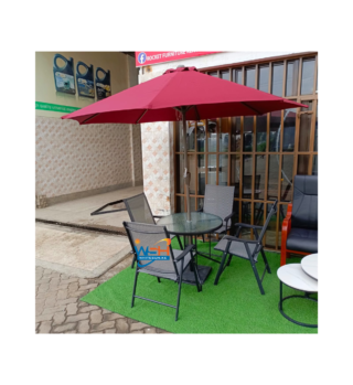Folding outdoor umbrella