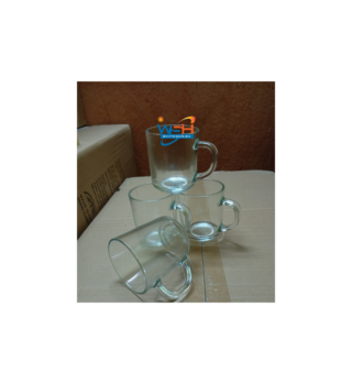 A Set Of 6pcs 200ml Clear Glass Mugs