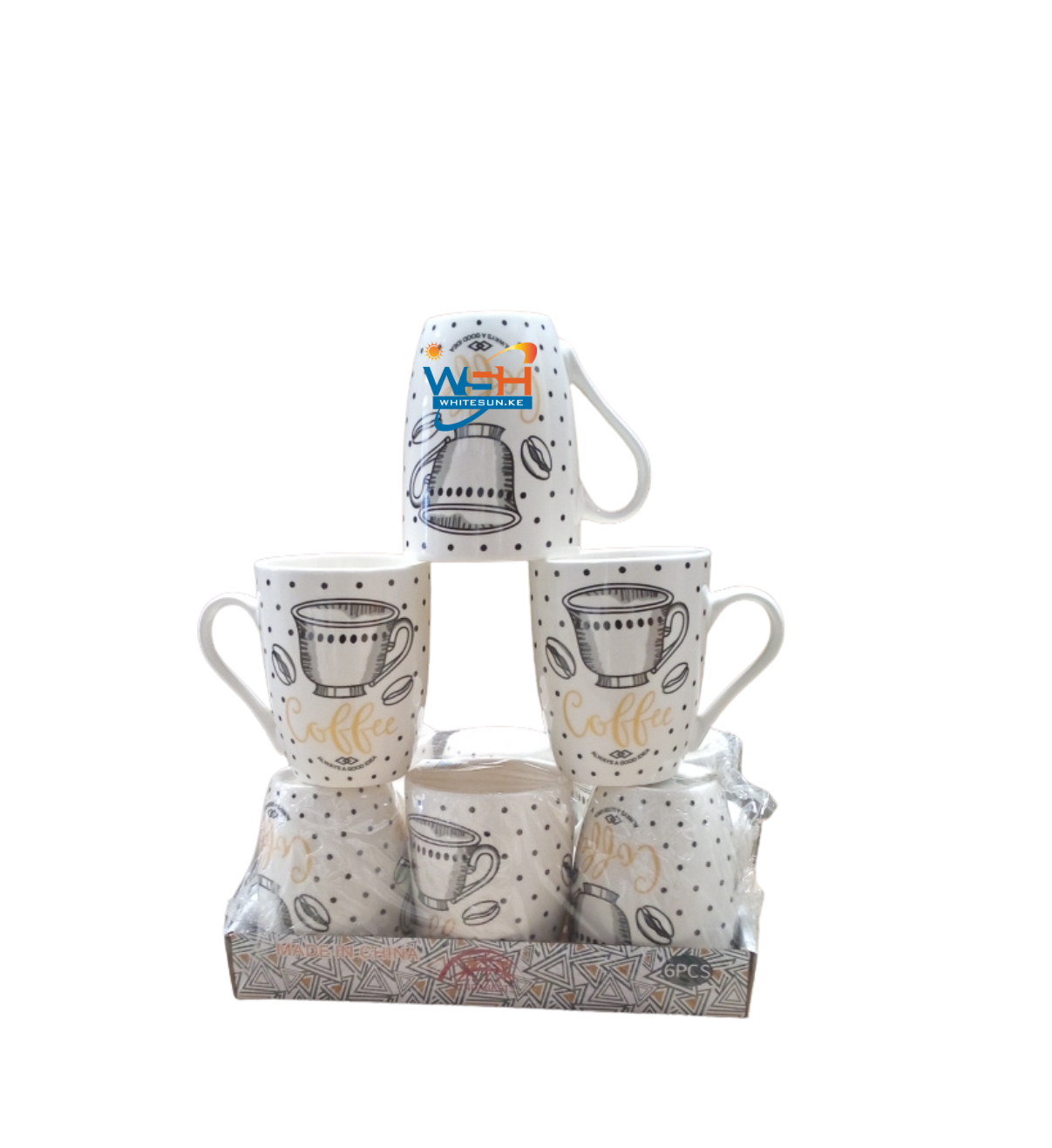 Ceramic Beautiful And Classy Mugs/Cups For Tea/Coffee-Set(6pcs)