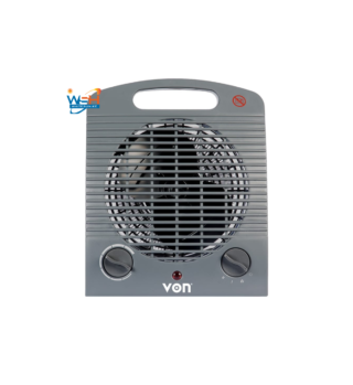 Von VSHJ20FY Fan Heater, 2000W - Grey