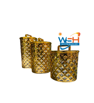 Luxury Exquisite Acrylic Storage Jar 3PCS Storage Airtight Jar