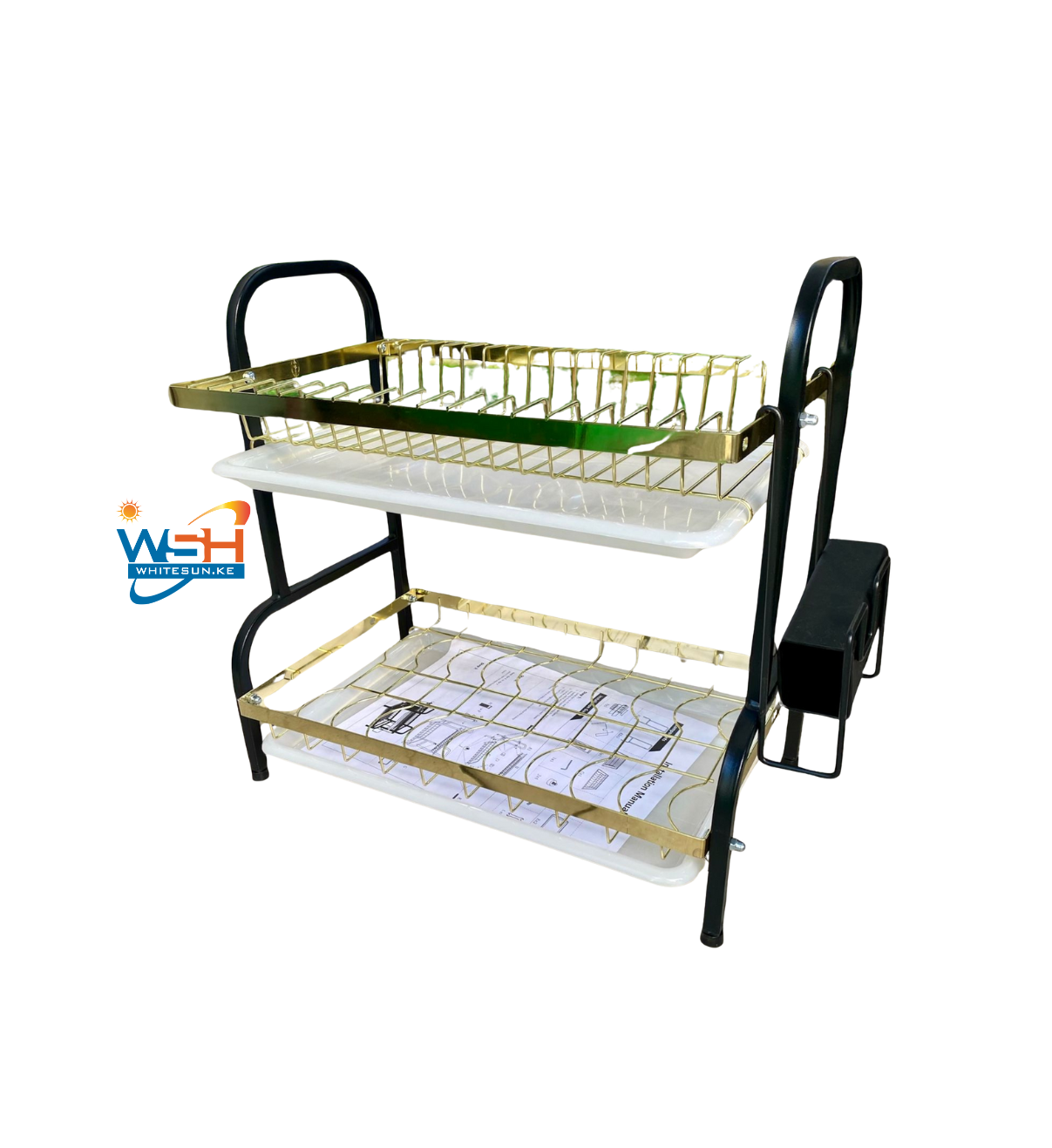 Dish Drying Rack with Drainboard