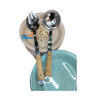 Stainless serving spoon; soup & rice