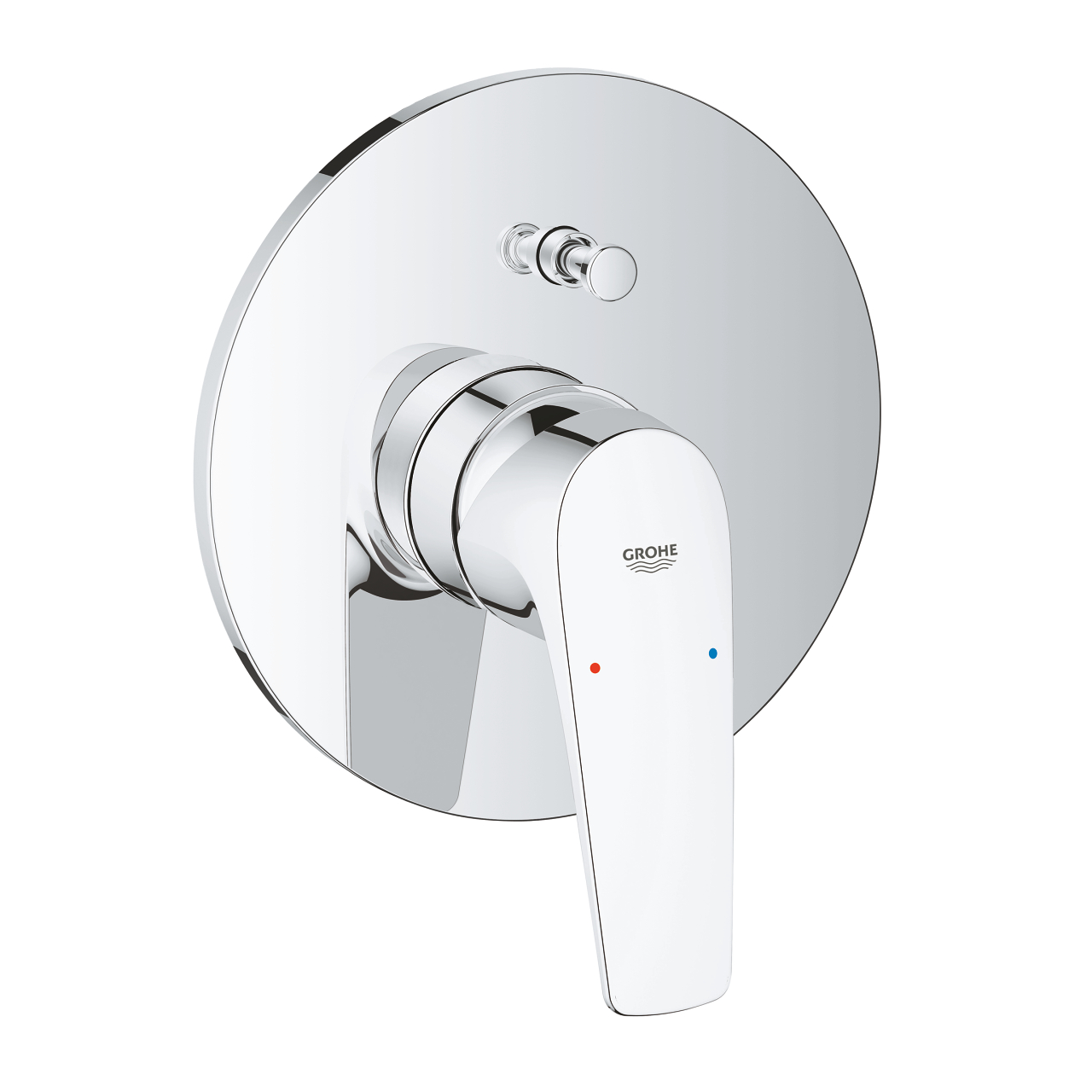 Grohe BauFlow Single-lever bath/shower mixer trim chrome