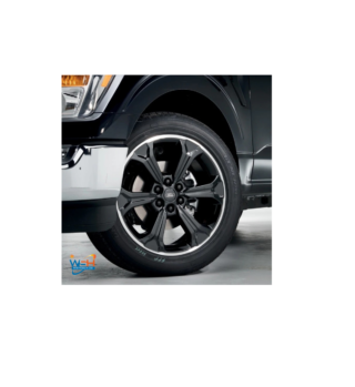 Ford Racing 15-23 F-150 22in Wheel Kit - Black w/Machined Face M-1007K-S2295B