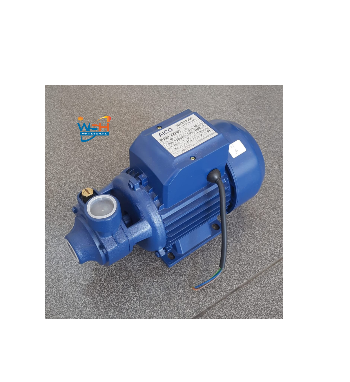 Aico 1hp 60m Head 3600liters/Hour Centrifugal Water Pump Cast Iron Single Phase