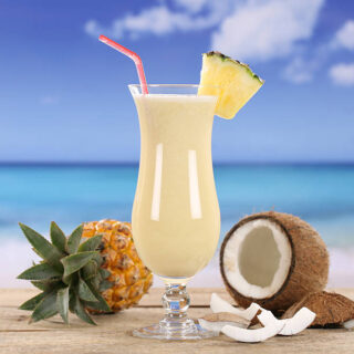 Reusable Hurricane Island Tall Glass Set