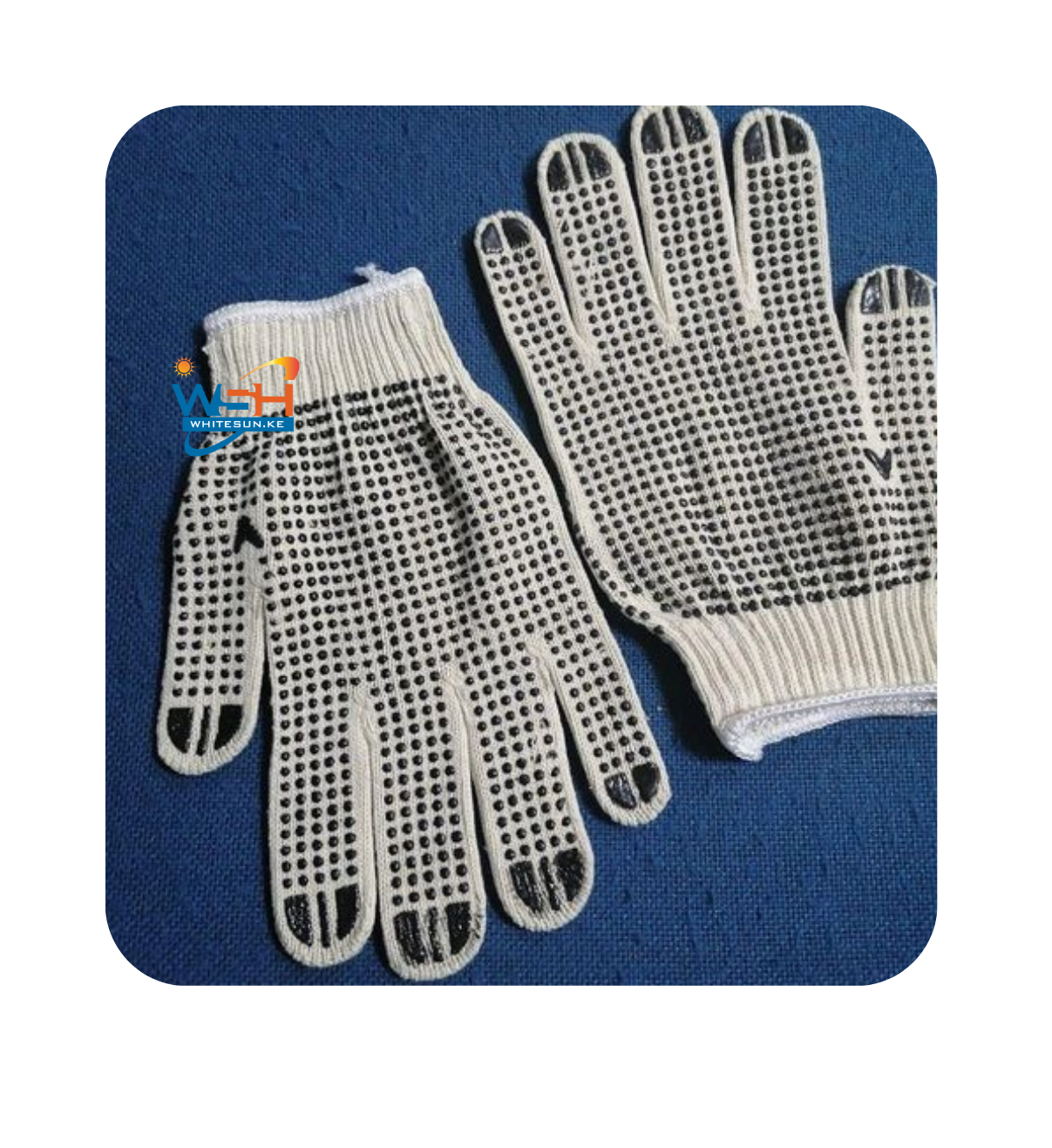 Black Dotted Gloves