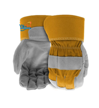 2 Pairs Cowhide Split Leather Work Gloves.32℉ Or Above Welding Gloves