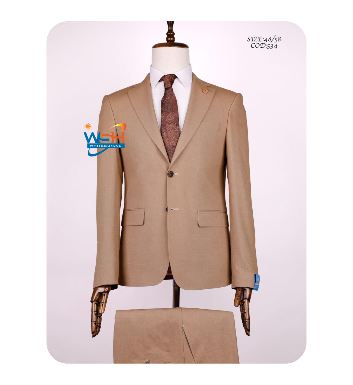 beige suit