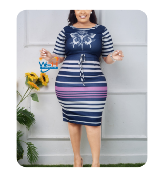 Striped Elegance Dress