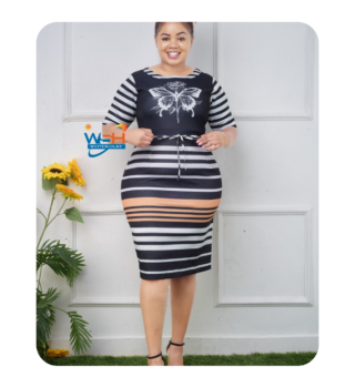 Striped Elegance Dress