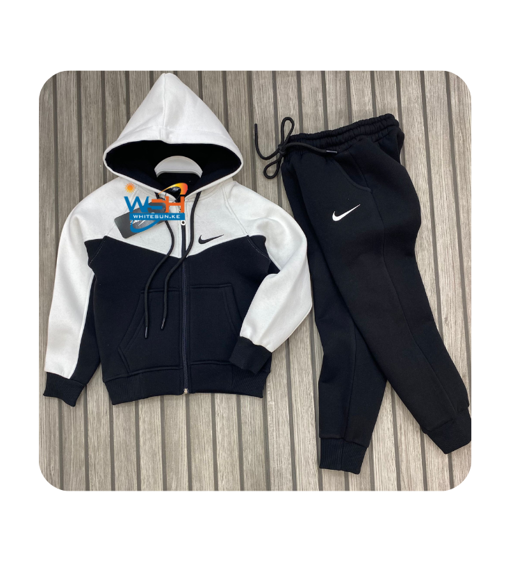 Kids Athletic Hoodie and Sweatpants Set 1