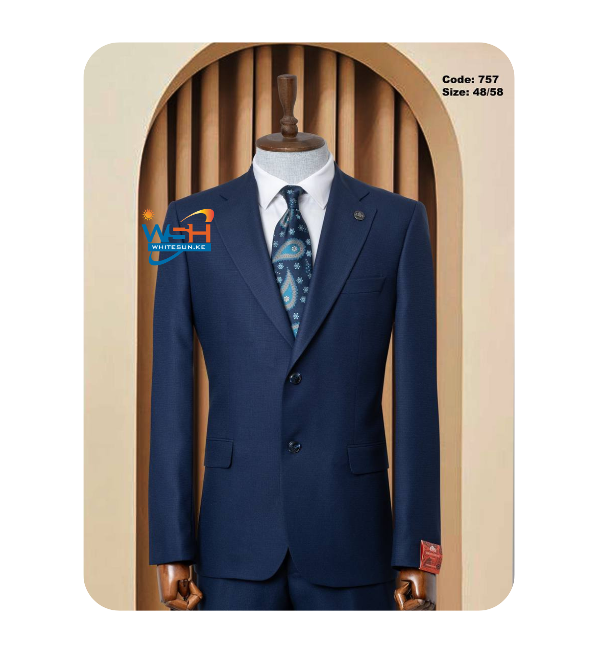 blue suit