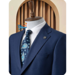 blue suit