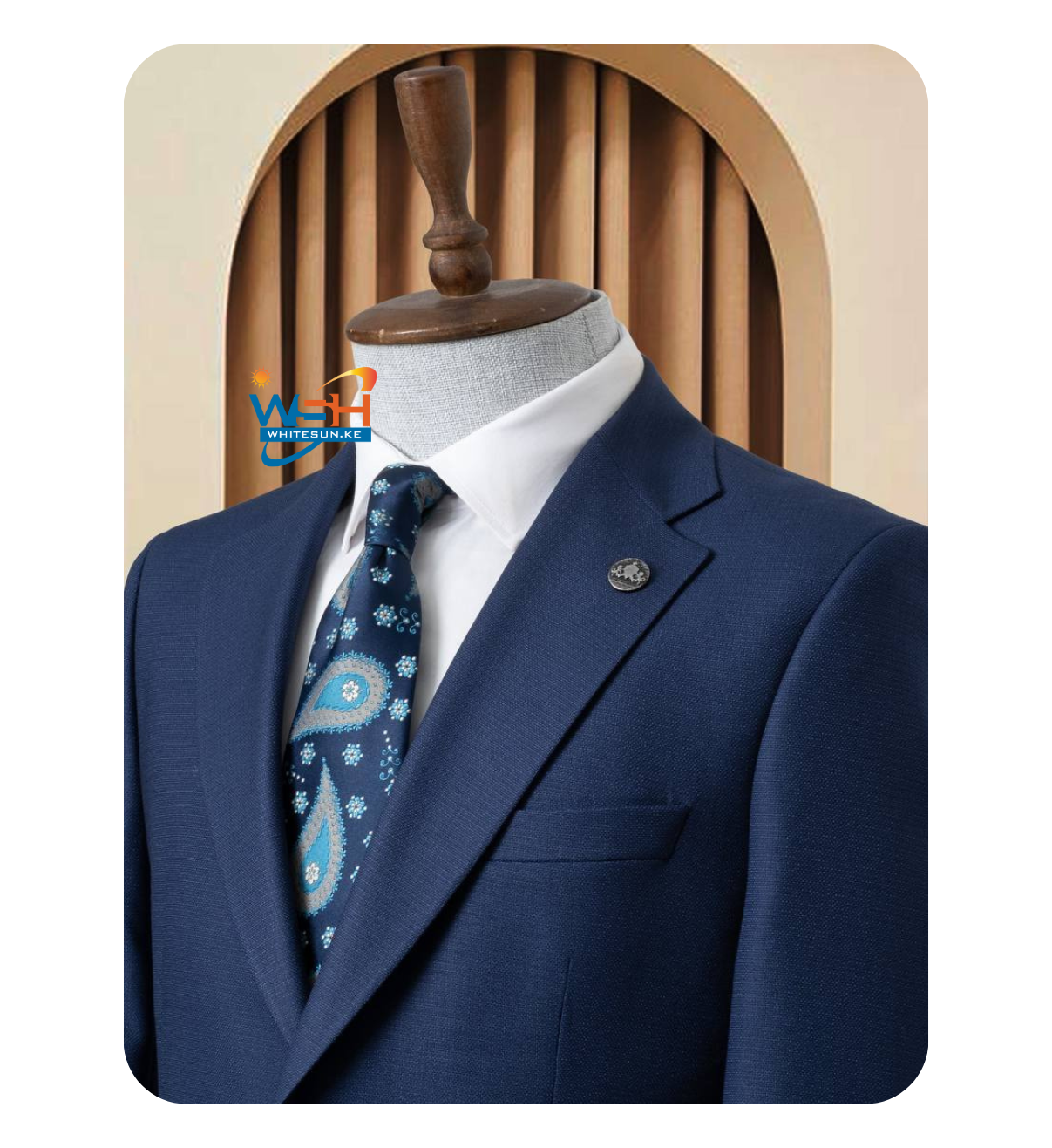 blue suit