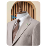 beige suit