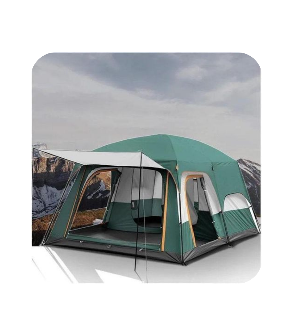 Huge Family Tent Canvas-Double Room - 10-15 Persons - 430cms*305cms*210cms