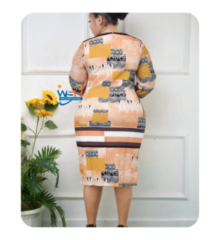 Vibrant Pattern Dress 1