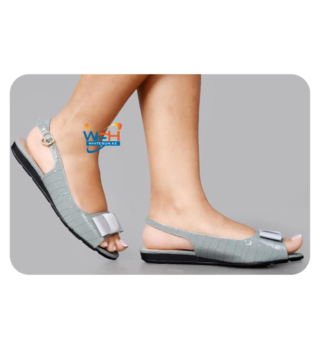 Stylish Crocodile-Textured Sandals