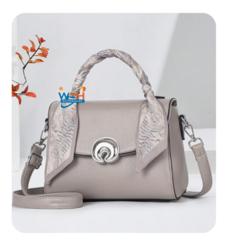 Stylish Brown Bag Set with Golden Star Pattern