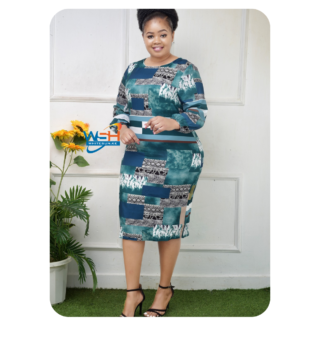 Vibrant Pattern Dress 1
