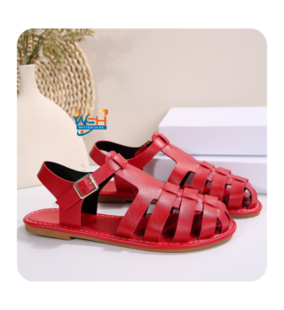 Jesus Sandals maroon