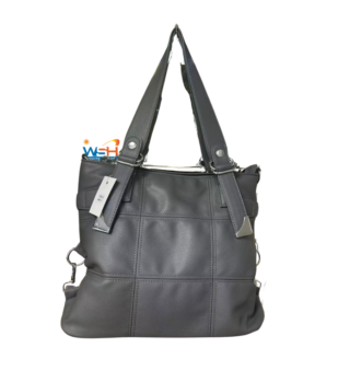 Elegant Blue Leather Handbag