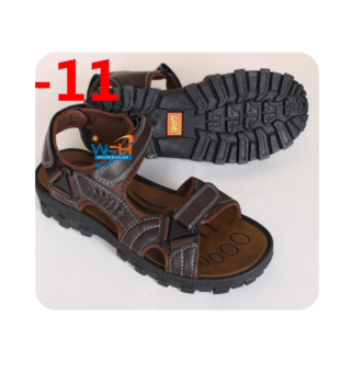Rugged Brown and Black Sandals