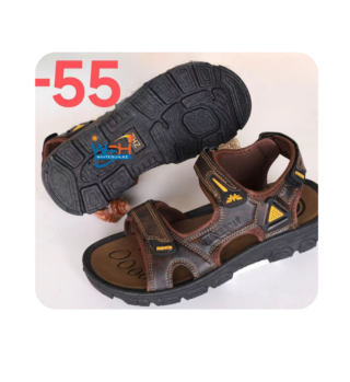 Rugged Brown and Black Sandals