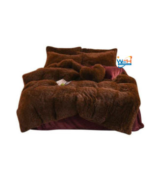 6pc Luxury designs Velvet plush Fluffy Duvet set