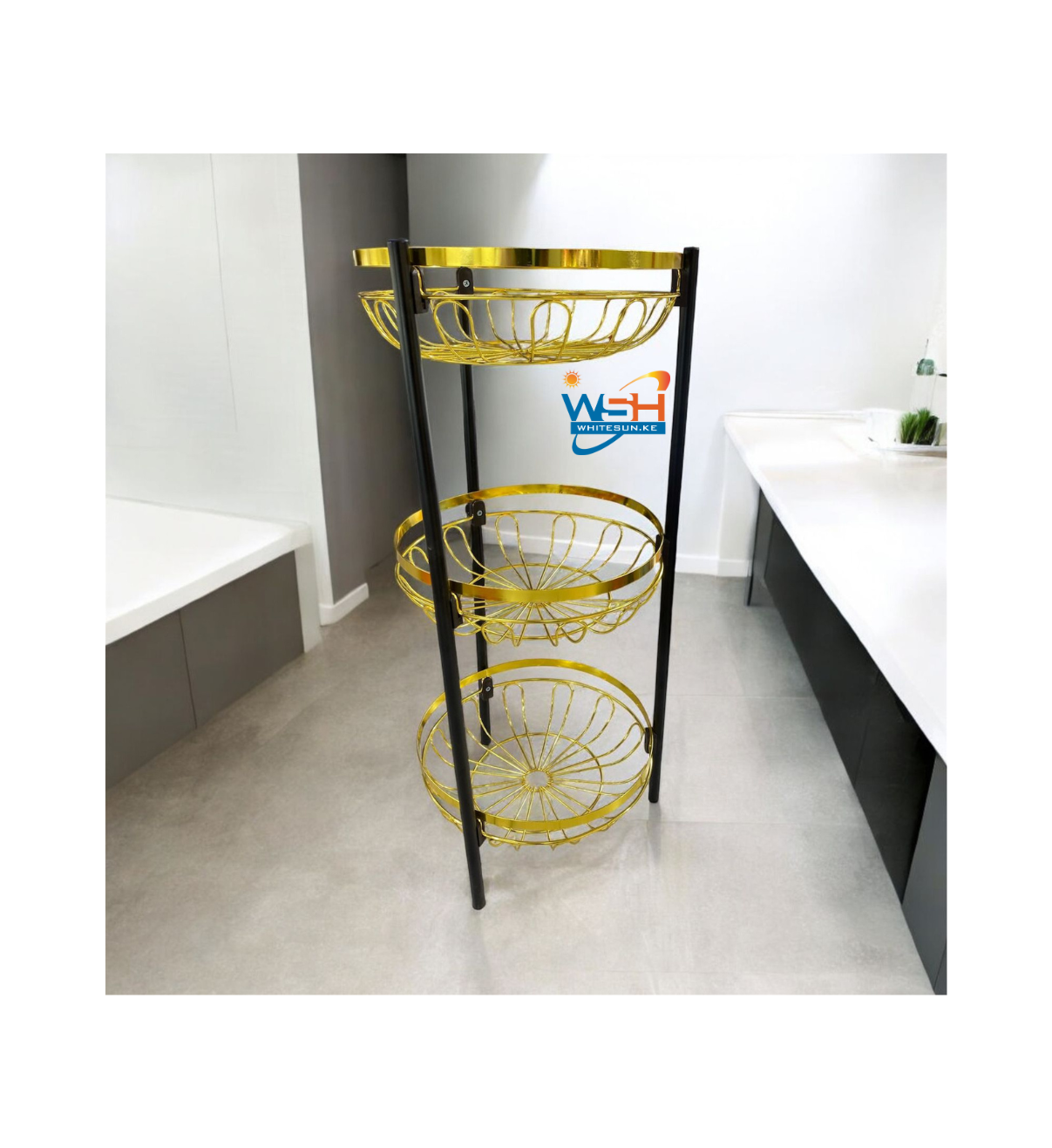 Removable 3 tier fruits rack - Image 2