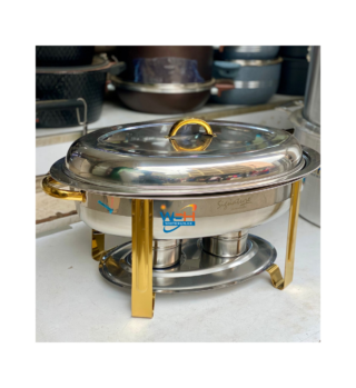 Signature 5.5L Oval Cheffing Dish with Golden Legs