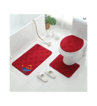 Toilet mat red