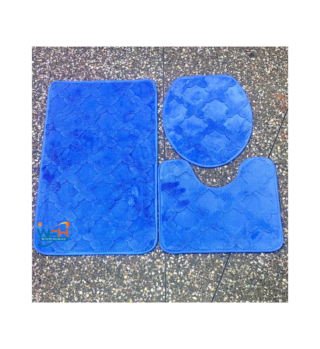 3pcs Set Soft Non-Slip Bathroom Shower Toilet Mats