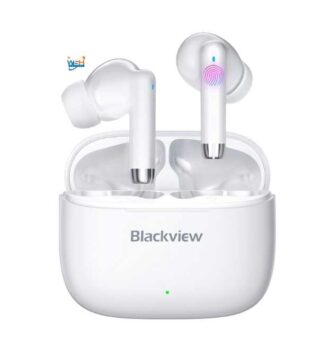 Blackview Airbuds 4 with 36H Playtime and Replaceable Eartips for a customizable fit.