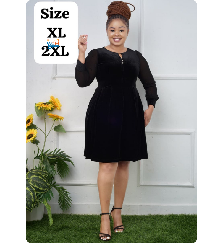 Stylish Striped Button-Down Dress for Women - Available in M, L, XL