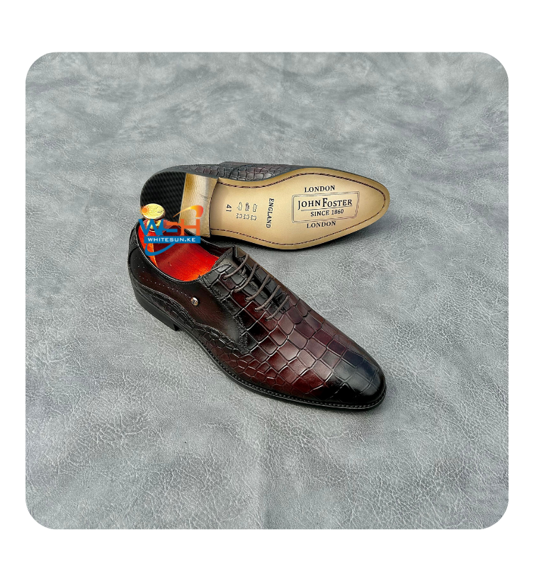 Premium quality black leather Oxford shoes
