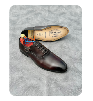 Premium quality black leather Oxford shoes