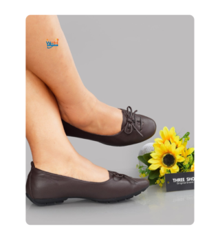 Elegant Beige Ballet Flats with Bow