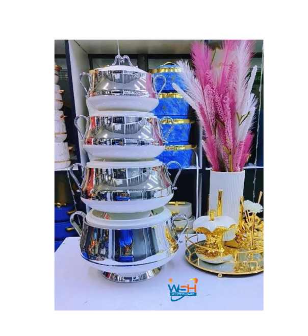 Shahi 4pcs Casserole Hotpots Food Warmer Hot Pot, Serving Dishes Serveware Set (3500 ml, 2500, 1500 and 1000ml) - Image 2